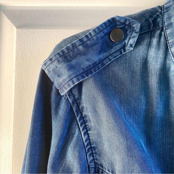 RAILS | Rails Chambray Parka Jacket | Color: Blue | Size: Small - Picture 3 of 11